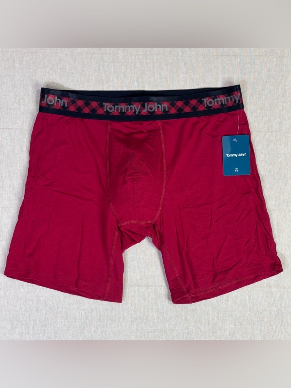 Tommy John Second Skin Boxer Briefs Red Modal Stretch Comfort NWT L